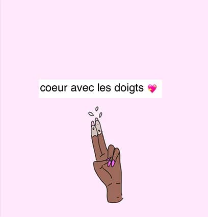 Cœur avec les doigts